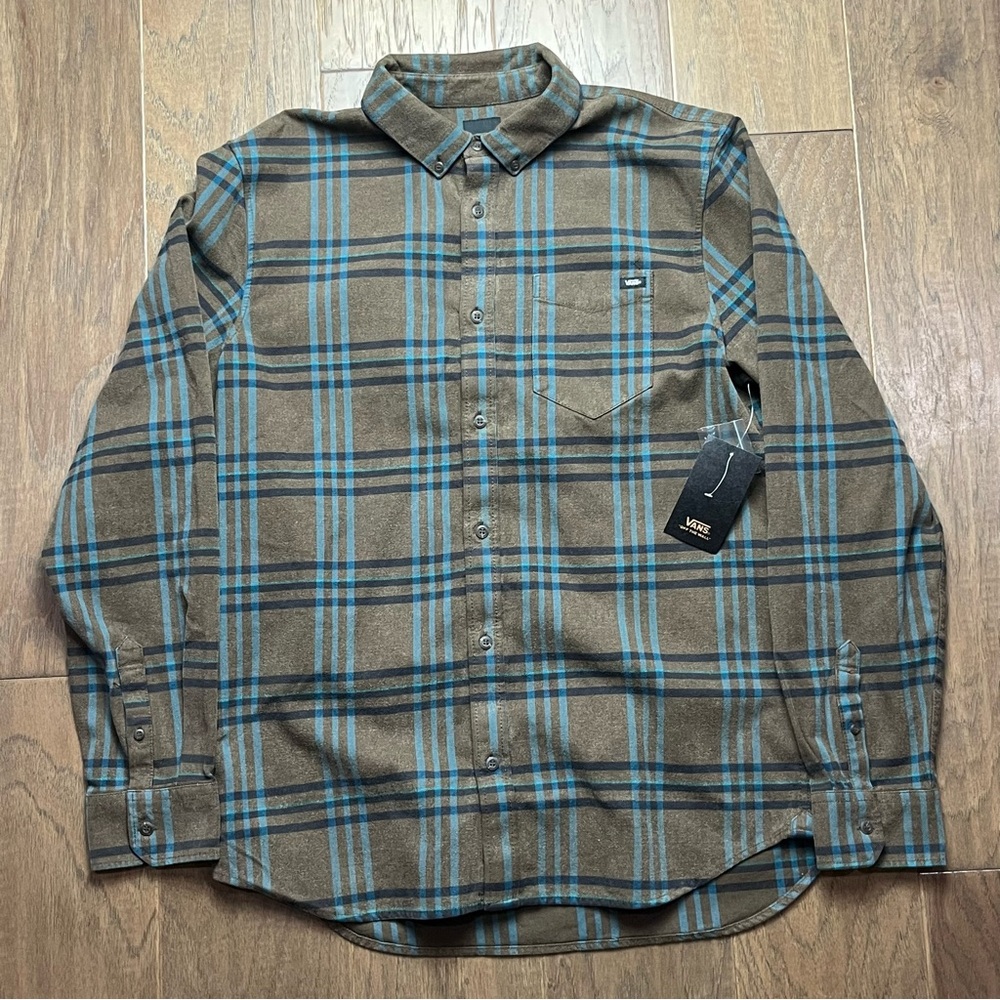 Men’s Vans Brown Flannel – Size Medium